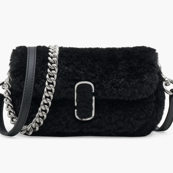 Marc Jacobs Mini The Teddy J Marc Faux Fur Shoulder Bag - Picture 1 of 10